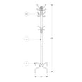 thumbnail image 5 of Coat Rack, Hall Tree, Free Standing, 12 Hooks, Entryway, 70" High, Bedroom, Metal, Contemporary, Modern, 5 of 5