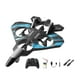 thumbnail image 5 of Avión de control remoto, planeador de hobby, juguete anticolisión para exteriores, ligero, 6 canales, recargable por USB, modelo de , aeronave azul, 5 of 8