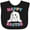 AB-Black, variant on Inktastic Happy Easter Adorable Bunny Boys or Girls Baby Bib