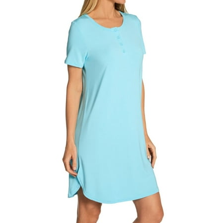 

Women s Shadowline 66117 Before Bed 36 Inch Sleepshirt (Aqua S)
