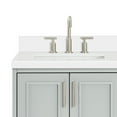 thumbnail image 4 of Ariel Stafford 37 Inch Single Left Offset Rectangle Sink Vanity With White Quartz Countertop W/1.5" Edge In Grey, 4 of 11