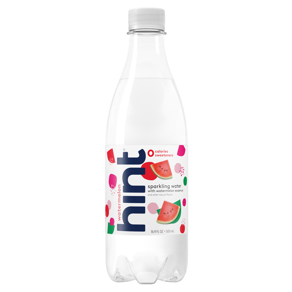 Hint Sparkling Water Watermelon, (Pack of 12) 16.9 Ounce Bottles
