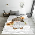 thumbnail image 5 of Vsdgher Sunflower Gnomes 4 Ultra-Soft Micro flannel Blanket Throw Blankets for Couch Sofa, Bed (4 sizes)-80"x60", 5 of 7