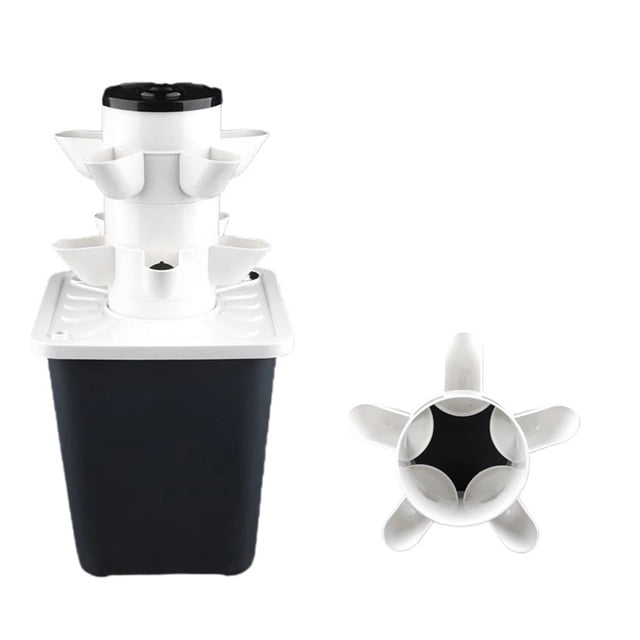DIY Vertical Tower Planter Hydroponic Growing System Indoor Soilless Vegetable Planter