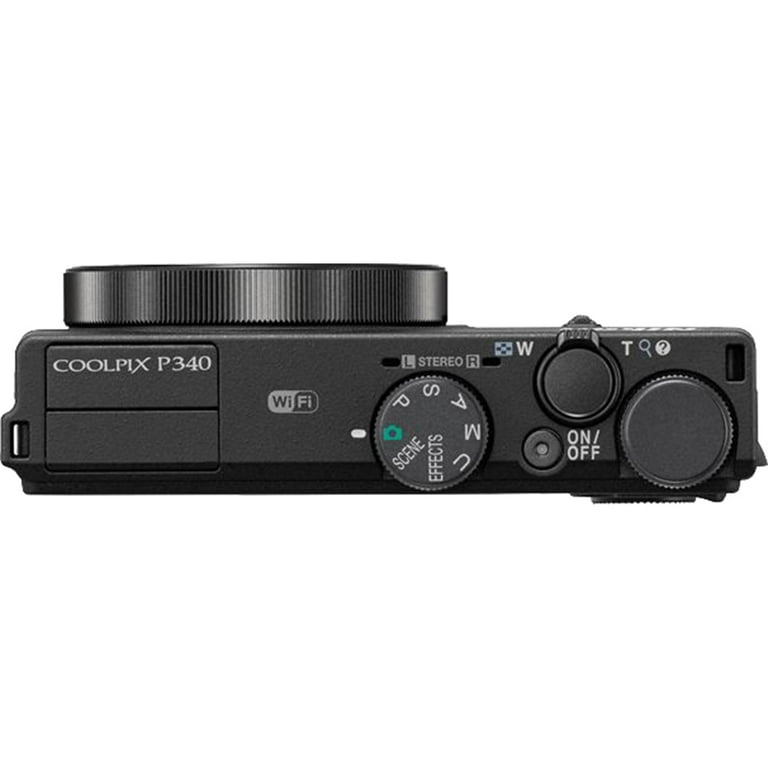 Nikon COOLPIX P340 12.2 MP Wi-Fi CMOS Digital Camera with 5x Zoom