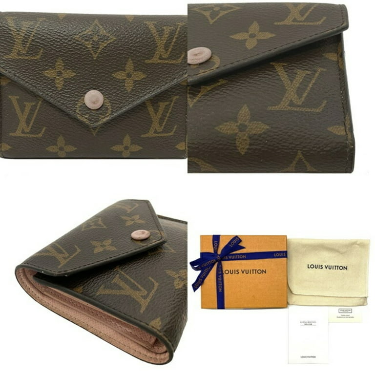louis vuitton pink and brown wallet