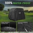 thumbnail image 2 of Funda para carrito de golf para 2, 4 o 2 pasajeros, impermeable, 10 litros, color negro, 2 of 7