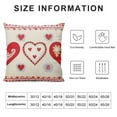 thumbnail image 5 of GOSMITH s Day Pillow Cover Farmhouse s Day Decor for Home Red Love Heart Lumbar Pillows Decorative Throw Pillows s Day Decorations for Sofa 24\x24\, 5 of 5