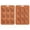 Brown, variant on 8x6inch 9-Cavity Cat Shaped Silicone Mold for Ice Cubes Chocolate and Pudding Premium Food Grade Non-Stick Flexible Baking Tray for DIY Treats