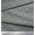 thumbnail image 3 of Soimoi Polyester Crepe Fabric Swirl Small Print Sewing Fabric Yard 42 Inch Wide, 3 of 3