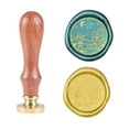 thumbnail image 2 of 1PC Cactus Brass Sealing Wax Seal Stamp Wood Handle 83x22mm for Greeting Card Invitation, 2 of 4