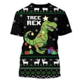 thumbnail image 4 of Camiseta de manga corta con estampado 3d para hombre, camiseta informal de moda con gráficos de ambiente festivo navideño, Top cómodo con cuello redondo Pop, 4 of 4