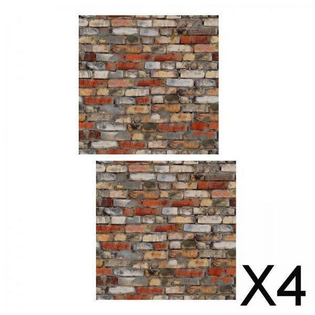 4x 1:12 Pegatina de Casa de Muñecas, Lámina de Suelo de Casa de Muñecas, Muebles en Miniatura, Minitabla de Suelo, Tablas de Suelo de Casa de Muñecas 4 piezas