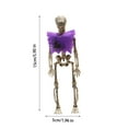 thumbnail image 7 of Mikilon Halloween Ornaments, Halloween Scene Decoration Props Skeleton Skeleton Horror Pendant, Purple, 7 of 7