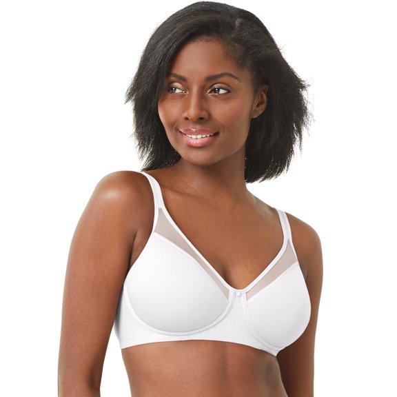 Bali One Smooth U® Ultra Light Wirefree Bra White 38C Women's
