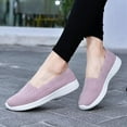thumbnail image 4 of Women's Slip on Loafer Shoes - Mesh Casual Ballet Flat Nurse Walking Sneakers Knit Round Toe Memory Foam Casual Shoes, 4 of 13