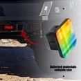 thumbnail image 5 of Hitch Cover Fits For 2-Inch Hitch,Colorful Rainbow Background With Squares And Geometric Shapesrubber Trailer Hitch Cover Tube Plug Insert,Car Exterior Accessories, Receiver Tube Hitch Plug, 5 of 6