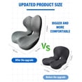 thumbnail image 3 of Upgraded Seat Cushion Premium Ergonomic Memory Foam, Lumbar Support Pillow for Office Chair, Memory Foam Car Seat Cushion with L-Shaped Ergonomic Design for Car, Truck, Desk, Chairs, Office Seat, 3 of 7