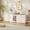 White 2, variant on Garvee Cat Litter Box Enclosure, Hidden Cat Litter Box Cabinet with Double Doors, Ventilation, and Cushion Pads, Farmhouse Wooden Kitty Furniture for Cats and Small Pets, White