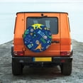 thumbnail image 6 of Sikiie Dinosaur In Space PVC Leather Spare Tire Wheel Cover Spare Tire Cover, for Car Truck SUV Camper Trailer Universal Fit(14-17in)-15 inch, 6 of 6