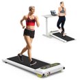 Aukfa Walking Pad Treadmill with Incline Under Desk Treadmill for Home