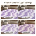 thumbnail image 7 of ODIKA 9'x12' Washable Area Rug Non-Shedding, Easy Care Abstract Tie Gradient Flow Gothic Horizontal Band Purple for Master Suite, California King, Under Bed, 7 of 7