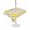 Purple, variant on Outdoor Tablecloth with Umbrella Hole for Patio/Picnic/Party/Camping, Watercolor Lemons Waterproof Table Cloth Square Cover Washable, Summer Blue Yellow Checkered Geo (54"x 54")