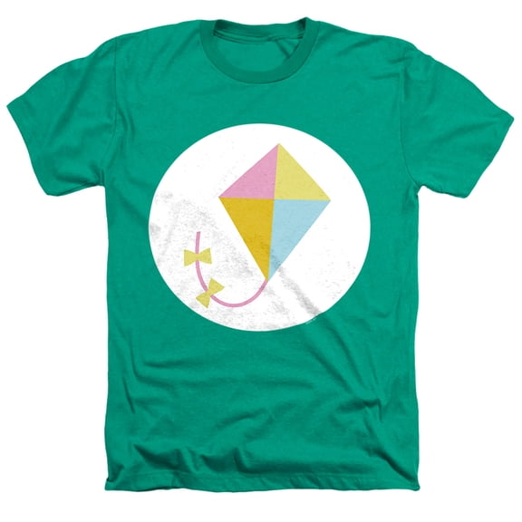 Care Bears: Unlock the Magic Do Your Best Bear Belly Unisex Adult Heather T Shirt, Kelly Green Heather, Small