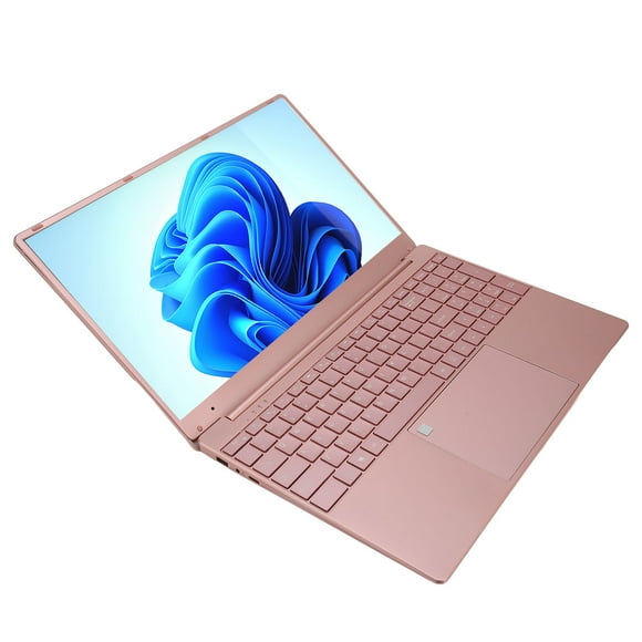 HD Laptop Computer, 1920x1080 N5095 Processor Rose Gold 15.6 Inch Laptop for Play for 10 12+256G US Plug
