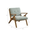 thumbnail image 2 of Ink+Ivy Rocket - Mid Century Modern Accent Lounge Arm Chair - Seafoam, 2 of 4