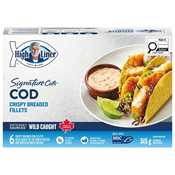 High Liner Signature Crispy Breaded Cod Fillets, 515 g