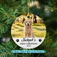 thumbnail image 2 of Personalized Dog First Christmas Ceramic Ornament - Custom Name & Photo for Baby Dog, Cat - Pet 1st Xmas Gifts for Pet Lovers - Add Photo Ornament 2025, 2 of 6