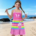 thumbnail image 6 of Uourmeti Girls Dresses Rainbow Floral Summer Sundresses Kids Cute Spaghetti Strap A Line Cami Swing Dress for Girls Princess Birthday Dresses,Size 3-14t, 6 of 6