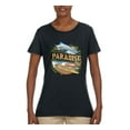 thumbnail image 2 of Paradise Surf Shack Marlin Pop Culture Womens Graphic T-Shirt, Black, Small, 2 of 3