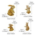 thumbnail image 3 of SLYNSHome 3Pcs Bunny Figurines Yard Decorations Outdoor,Garden Rabbit Statue Easter Rabbit Figurines Fairy Garden Accessories Micro Landscape Crafts Decor, 3 of 8