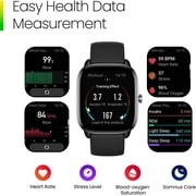 ساعة Amazfit GTS 4 Mini Smart: جهاز تعقب للياقة البدنية مع 120 + أوضاع رياضية وردية