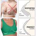 thumbnail image 4 of Sports Bras for Women S-5X Plus Size Wirefree Push Up Yoga Bralettes Womens Lightweight Breathable Hollow-Out Padded Workout Underwear Bra, 4 of 5