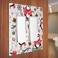 thumbnail image 3 of WIRESTER 2-Gang Decorator Light Switch Plate/Wall Plate Cover, Penguins Ornaments Christmas, 3 of 6