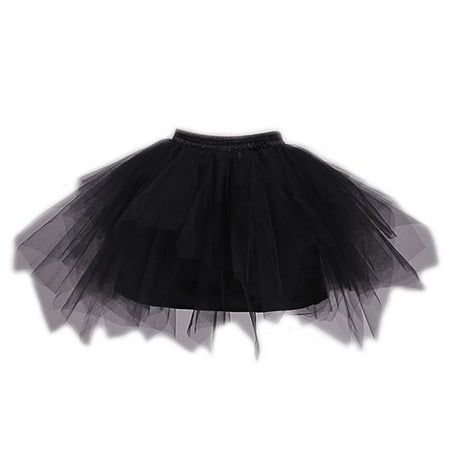 

Women 4 Layer Elastic Drawstring Waist Underskirt Solid Color Short Petticoat Soft Tulle Mesh Puffy Tutu Skirt for Wedding Dress