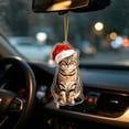 thumbnail image 5 of WKSCLPAI Flat‑Printed Pet Cat Acrylic Christmas Hanging Ornament, Cute Xmas Pendant for Indoor Home Holiday & Party Decoration, Style B, 5 of 8