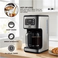 thumbnail image 2 of Salton Stainless Steel Digital Coffee Maker – 14 Cup | Hot & Iced Coffee Modes | 24-Hour Timer | LED Touchscreen Display | Reusable Filter | Anti-Drip Function | Keep Warm (FC2149), 2 of 8