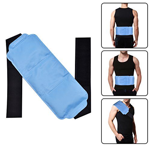 CUH Reusable Flexible Hot Cold Gel Pack with Adjustable Velcro Strap