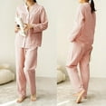 thumbnail image 2 of Icvfdpl Womens Pajamas Cotton Checkered Homewear Set Nightwear L, 2 of 8
