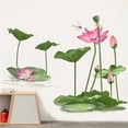thumbnail image 5 of Chinese Style Lotus Flower Wall Stickers Self-adhesive Wallpaper Wall Decals for Living Room Bedroom Decorations, 5 of 6