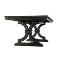 thumbnail image 3 of Luke Dining Table, 79 Inch Rectangular Top, Trestle Base, Black Wood, 3 of 7