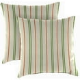 thumbnail image 3 of Jordan Manufacturing 18" x 18" Grey Stripe Outdoor Throw Pillow (Set of 2) - 18'' L x 18'' W x 4'' H, 3 of 5