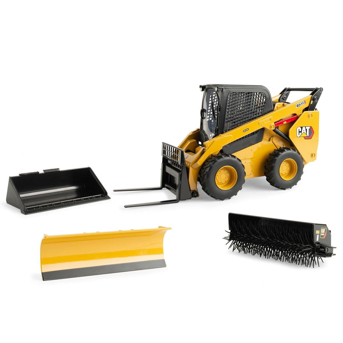 1:16 Scale Cat® 272D2 Skid Steer Loader with Attachments
