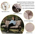 thumbnail image 3 of Qilloway Assorted Khaki Swing Cushion Outdoor Seating, Backrest Waterproof, 3 of 6