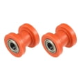 thumbnail image 1 of Unique Bargains 2 Pcs 10mm Drive Chain Pulley Chain Adjustment Tensioner Rubber Wheel Guide for Motorcycle ATVs Orange, 1 of 7