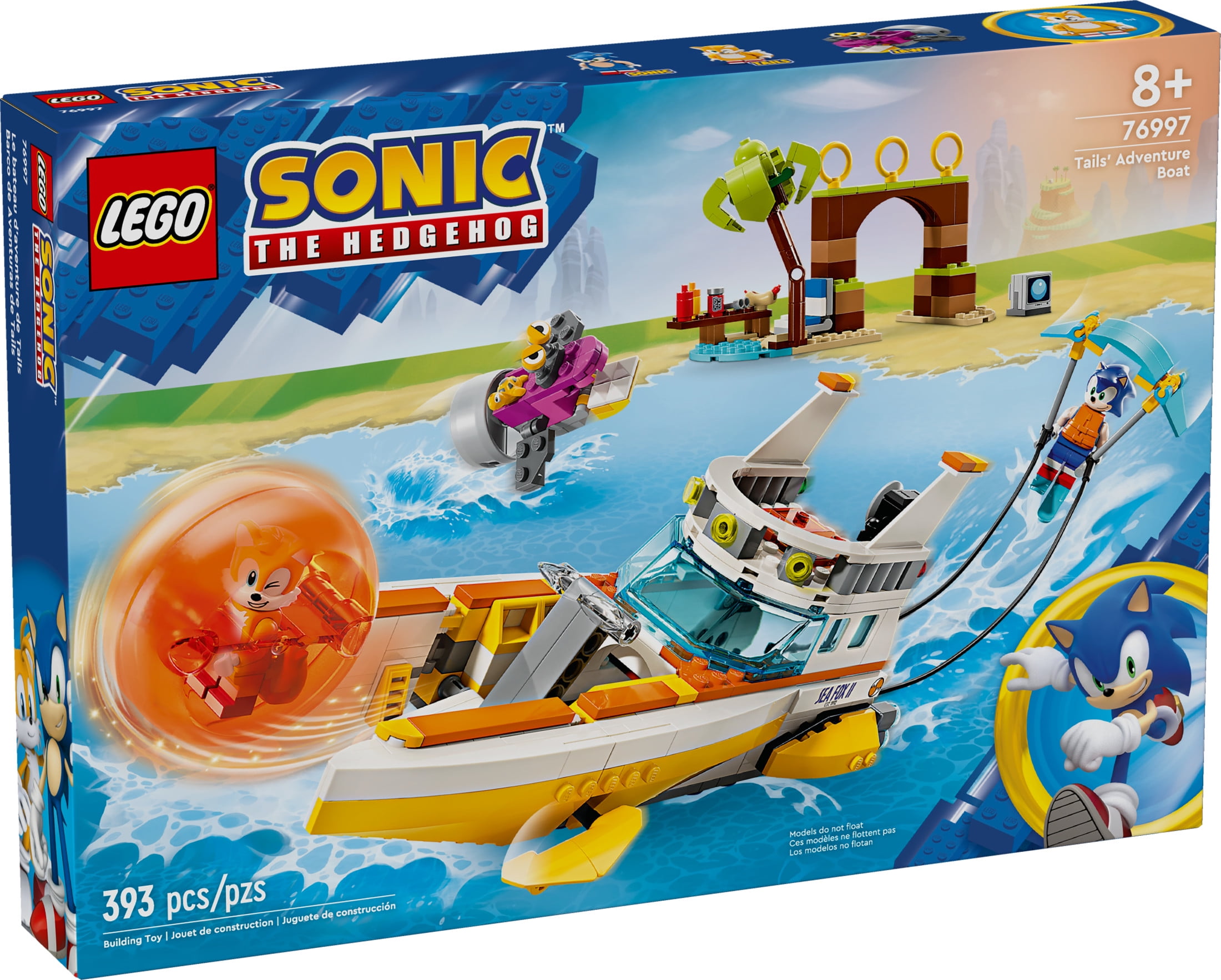 LEGO Sonic: Tails Adventure Boat Set for Indoor Playgrounds